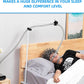 CPAP hose holder/stand with 360° rotating clip & adjustable arm for bed, feature image