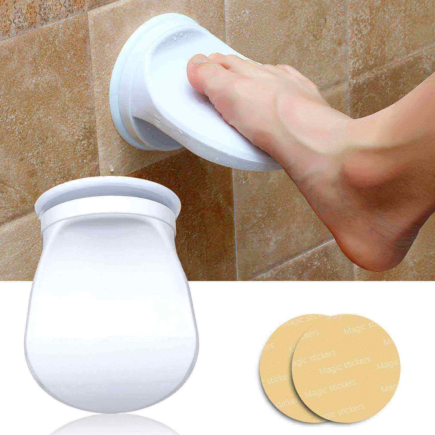 Adsorbable Shower Foot Rest for Tile Wall, feature image