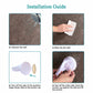 Adsorbable Shower Foot Rest for Tile Wall, installation guide of the item