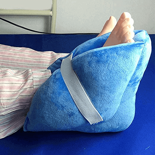 Blue heel cushion protector pillow, actual using occasion