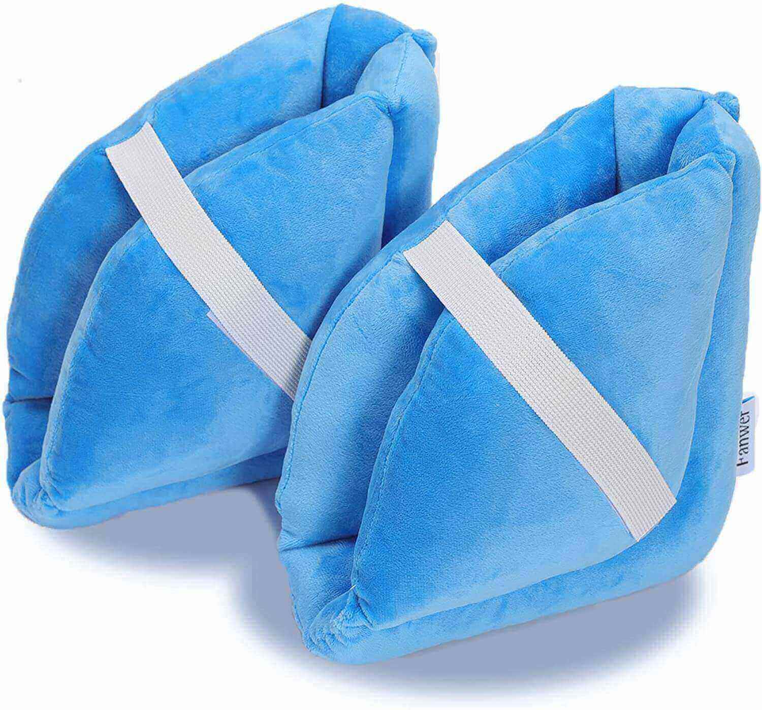 Blue heel cushion protector pillow, feature image