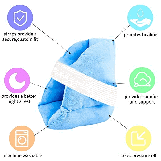 gray heel cushion protector pillow, item details