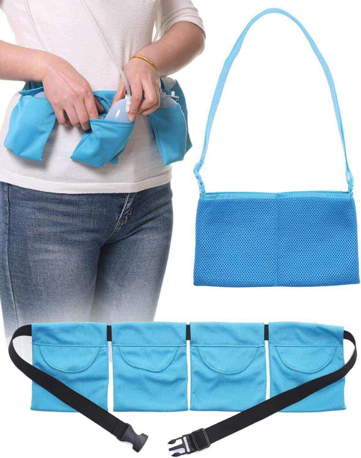 Blue mastectomy drain holder, feature img