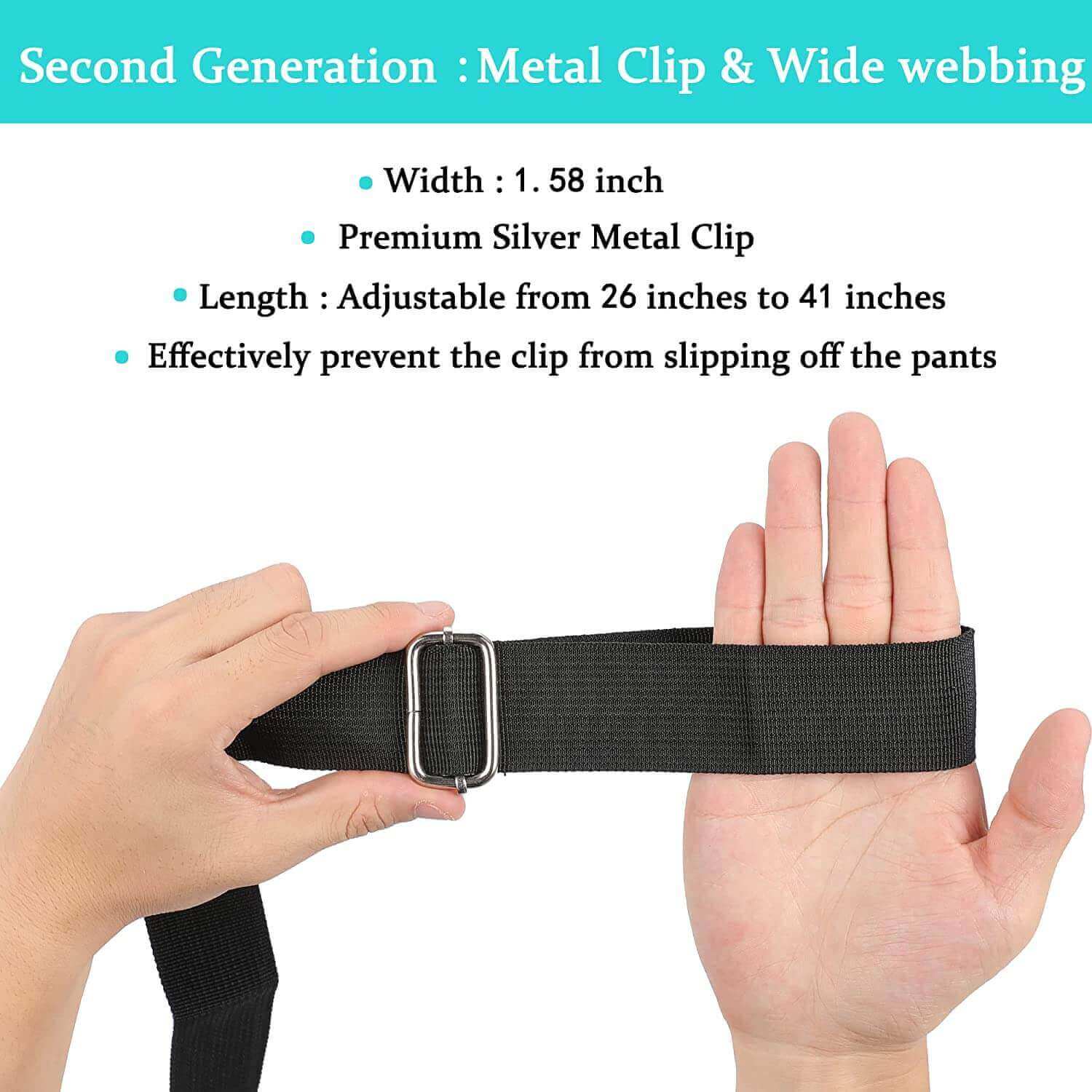 Clip and Pull Dressing Aid for Pants