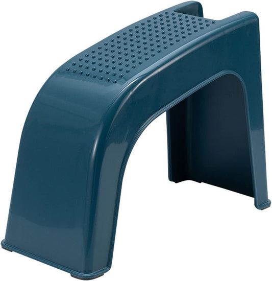 Dark Blue Shower Foot Rest Stool for Shaving, feature image