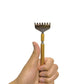 Extendable Back Scratcher with Built-in Ear Wax Remover, item in one hand