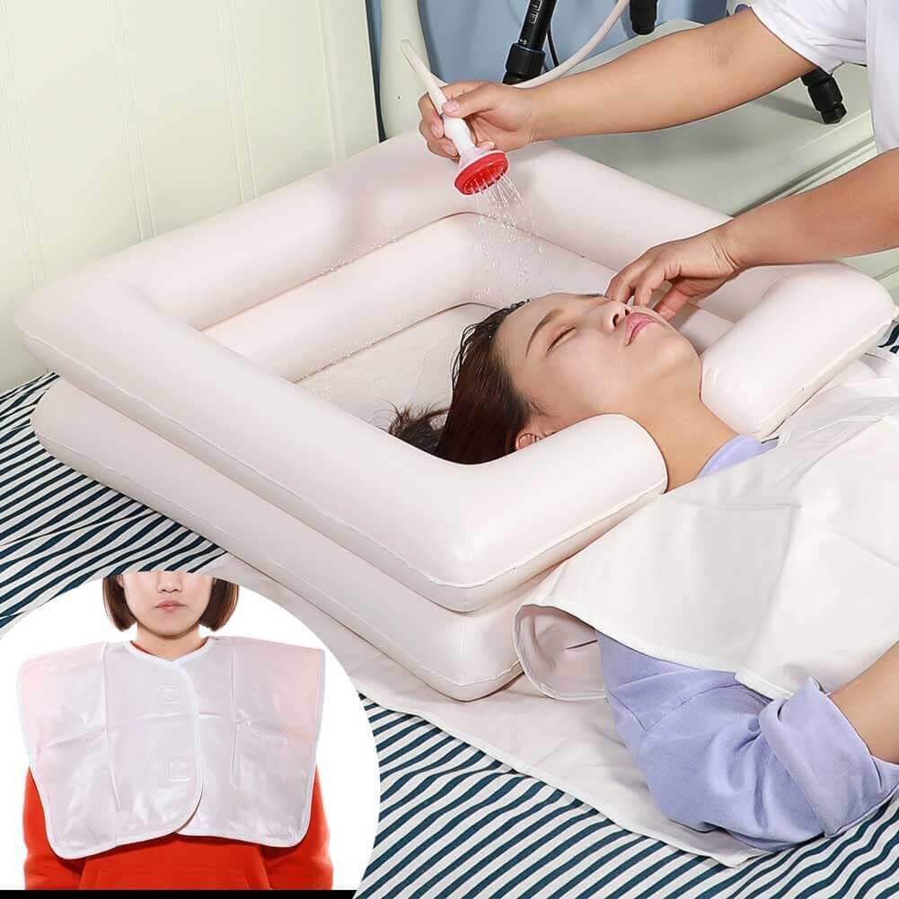 Fanwer Inflatable Bedside Shampoo Basin Kit, feature image