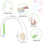 Fanwer Long-handle Curved Bath Brush with Silicone Scrubber, item details