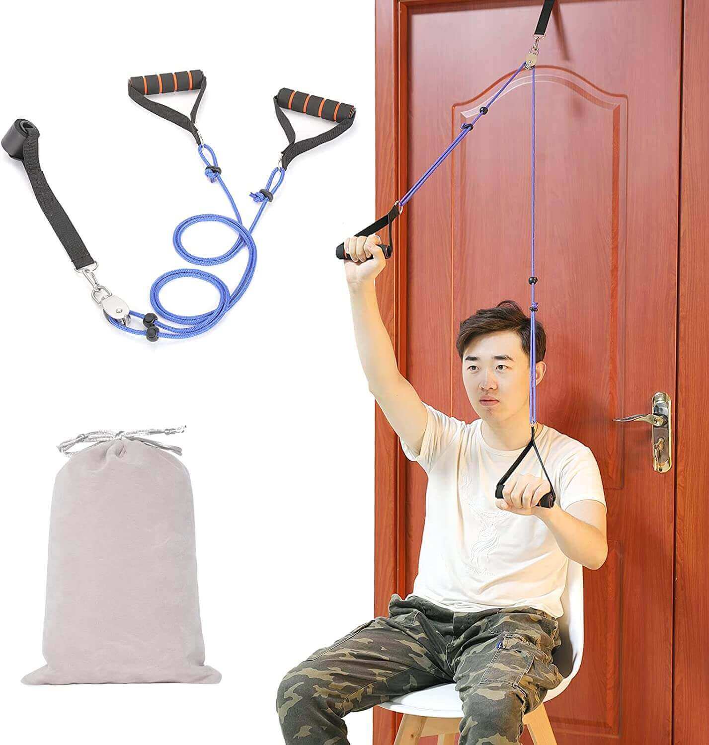 Fanwer Overdoor Shoulder Pulley Exerciser, for Frozen Shoulder Rehab, feature image