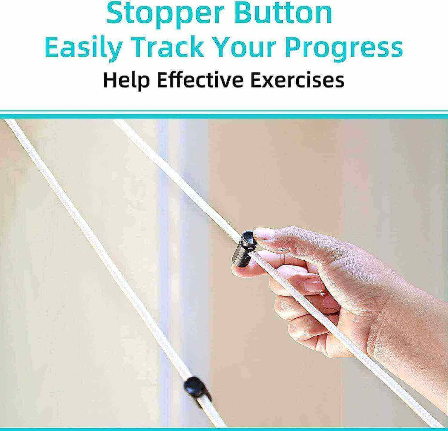 Fanwer Shoulder Pulley for Physical Therapy & Shoulder Pulley Workout, two stopper buttons