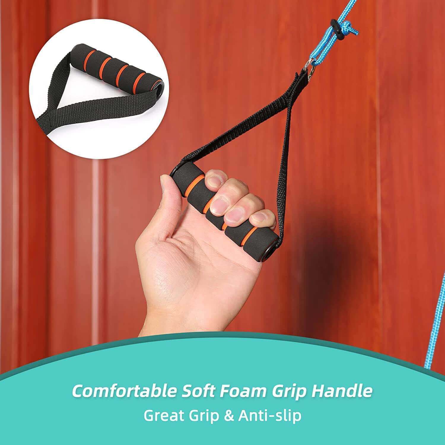 Fanwer Shoulder Pulley for Rotator Cuff Exercises and Frozen Shoulder, grip handle