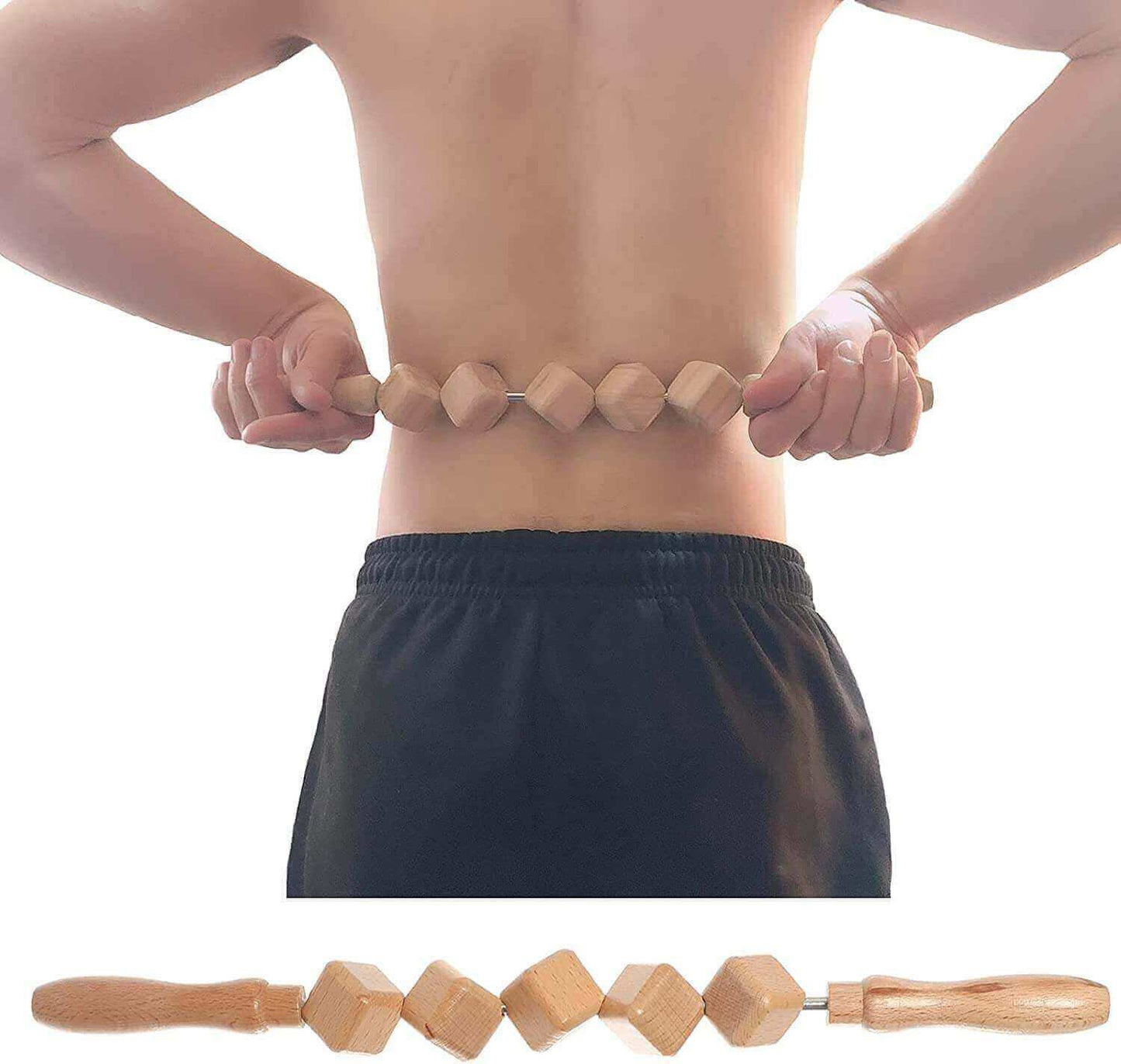 Fanwer Wooden Massage Roller for Massage Therapy, feature image