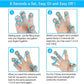 Fanwer finger resistance band, finger extension rubber band exercises, using steps