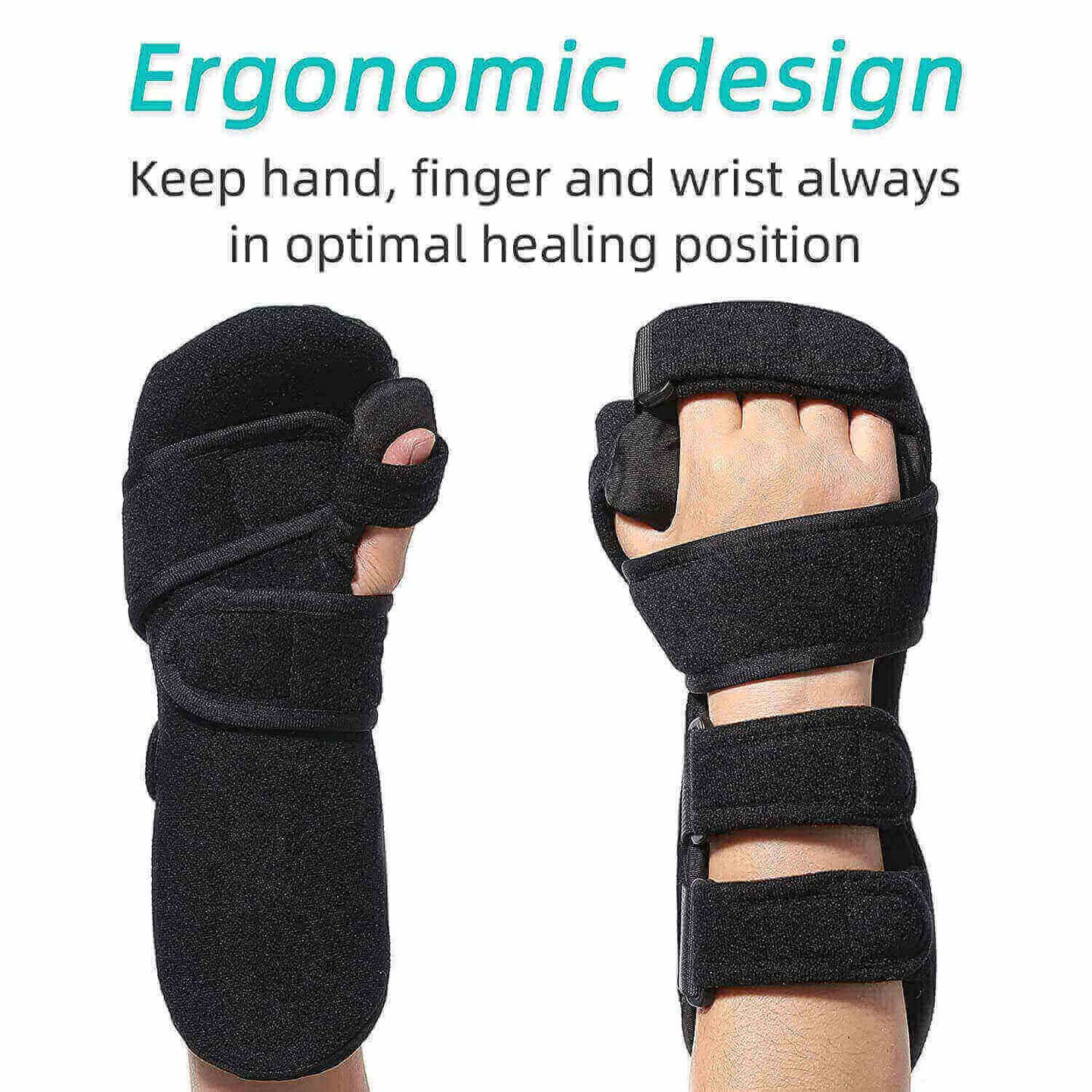 Fanwer resting hand splint & wrist finger brace, ergonomic design