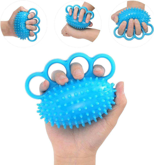 Fanwer spiky exercise ball with 4 finger loops, feature image