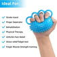 Fanwer spiky exercise ball with 4 finger loops, functions