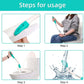 Fanwer toileting sand for wiping,toilet tissue paper wand for hygiene, steps of usage