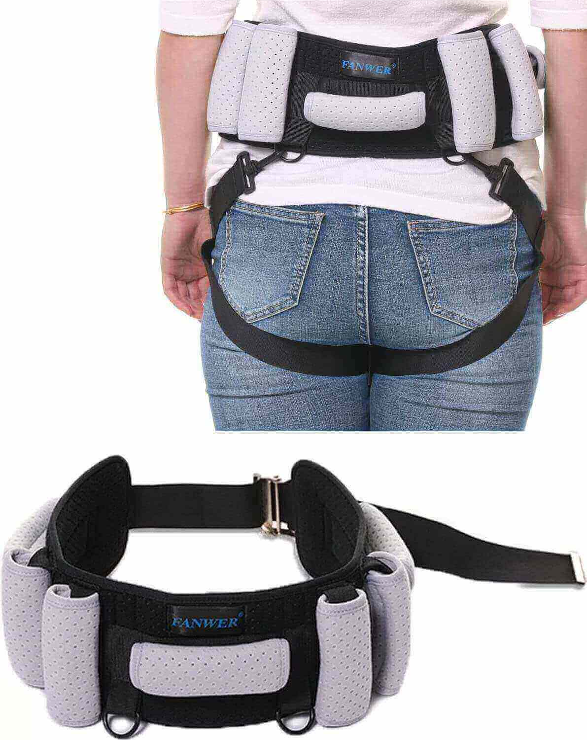Fanwer transfer gait belt with handles & leg straps for transfer aids, feature image
