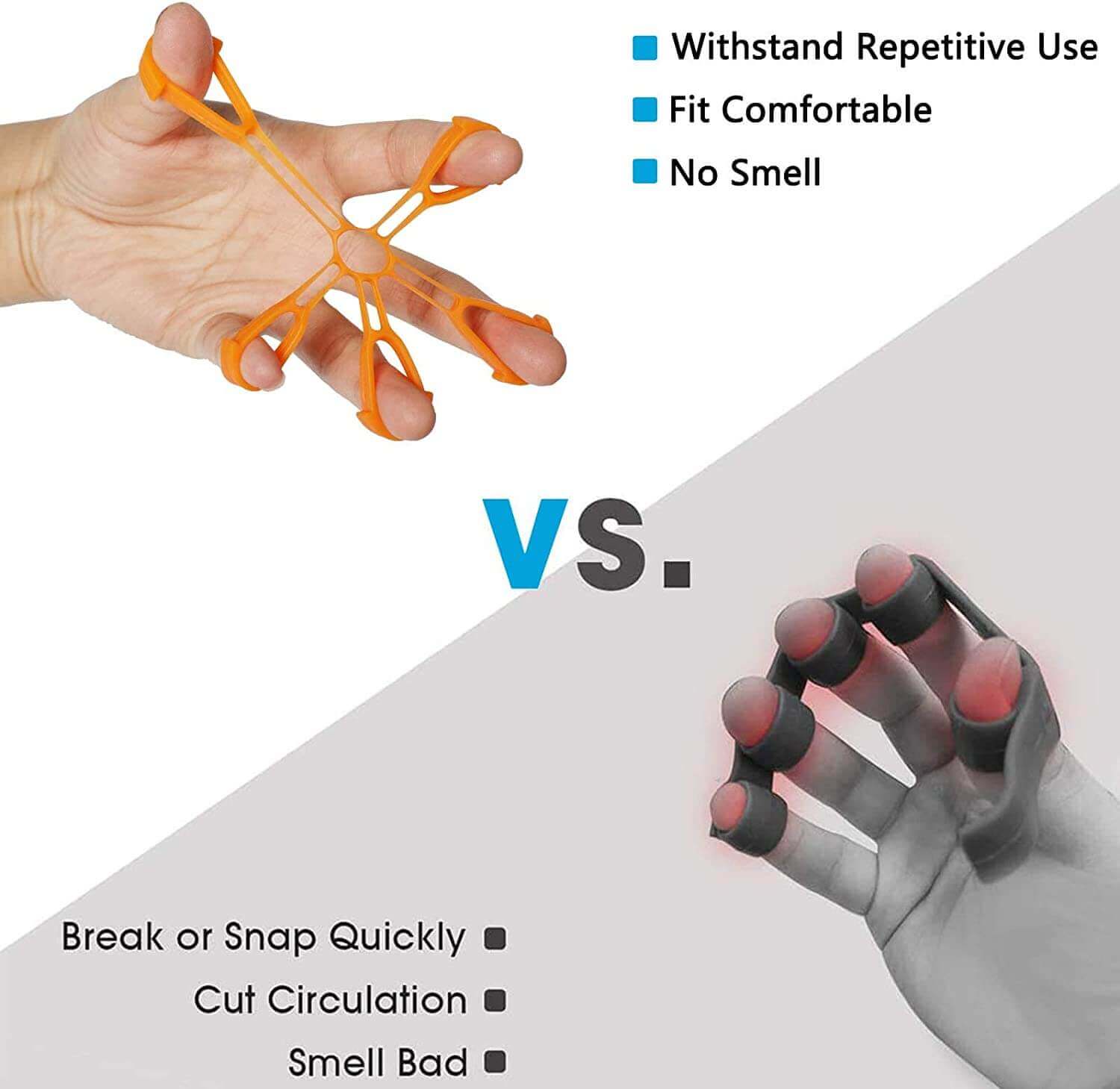 Finger exercise ball and finger resistance band set, comparison between traditional finger bands and modern bands