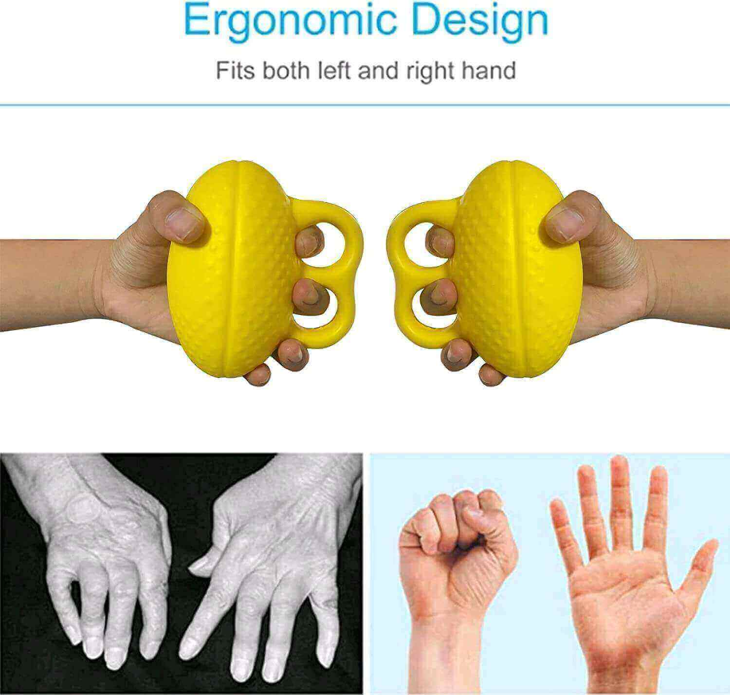 Finger exercise ball and finger resistance band set, design style
