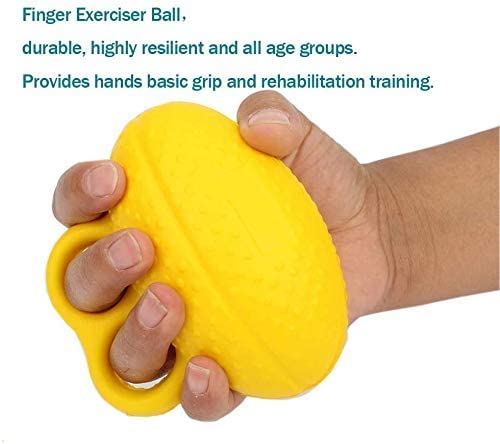 Finger exercise ball and finger resistance band set, finger grip ball's features