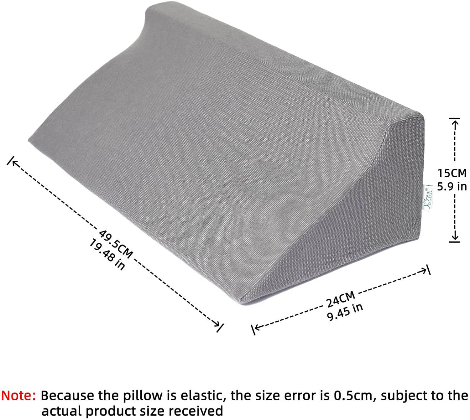 Support wedge pillow, size demo