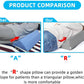 Support wedge pillow, comparison