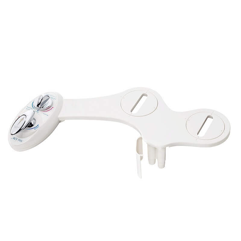 Heated toilet seat bidet, switch handle with nozzles
