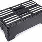 Lightweight plastic folding step stool in black, feature image