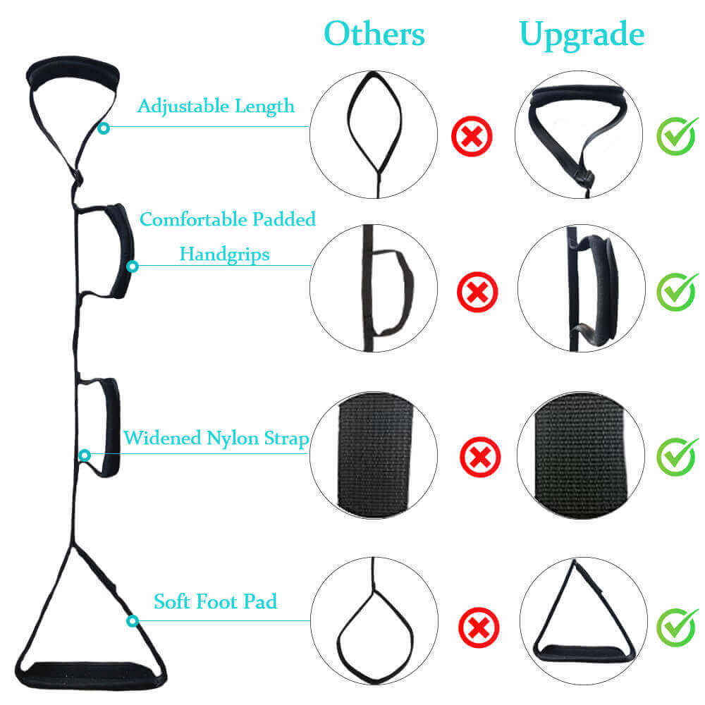 Multi-Loop Leg Lifter Strap with Foot Grip, Leg Lifter Aid for Bed, comparison with other products