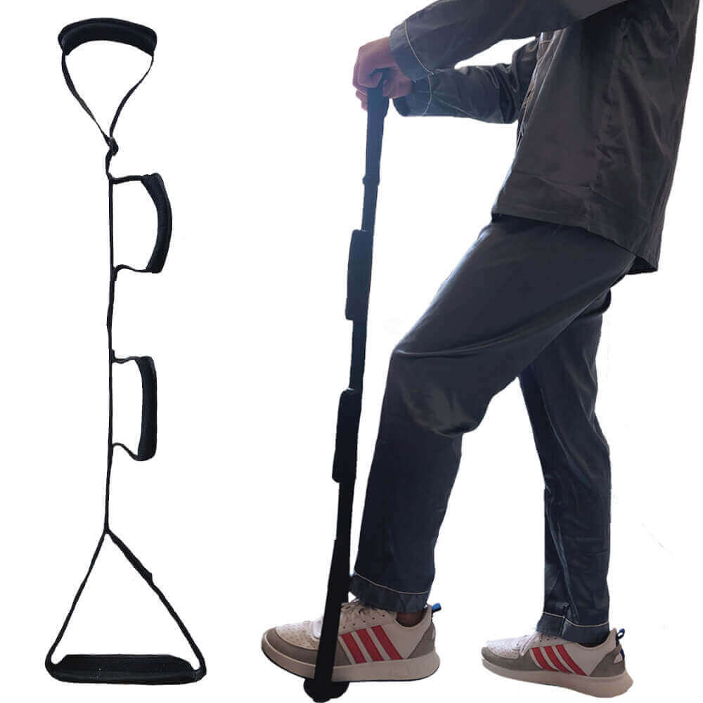 Multi-Loop Leg Lifter Strap with Foot Grip, Leg Lifter Aid for Bed, feature image