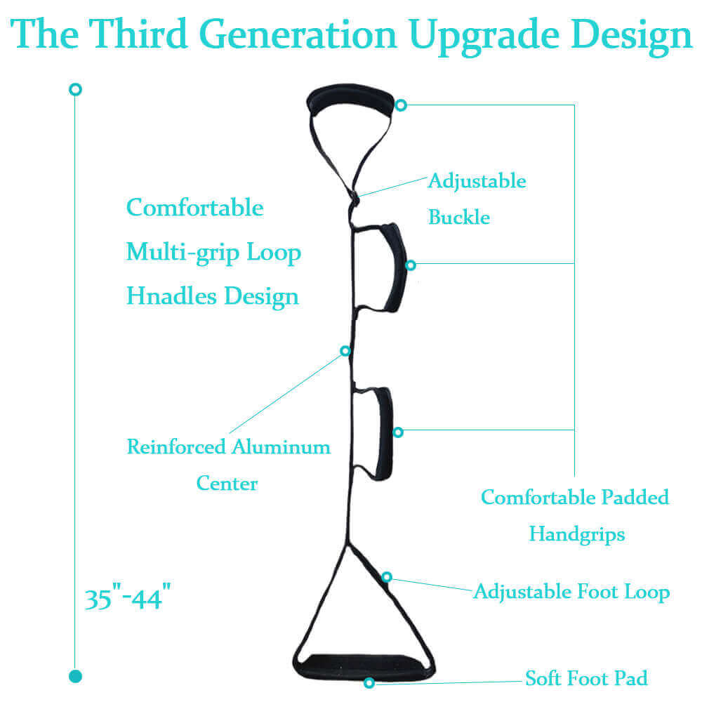 Sammons Preston 44001 Thigh Lifter Strap, Leg Lifting Loop with Buckle &  Wrist Strap for Movement