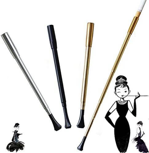 Slim black Audrey Hepburn cigarette holder for women and men, all cigarette holders
