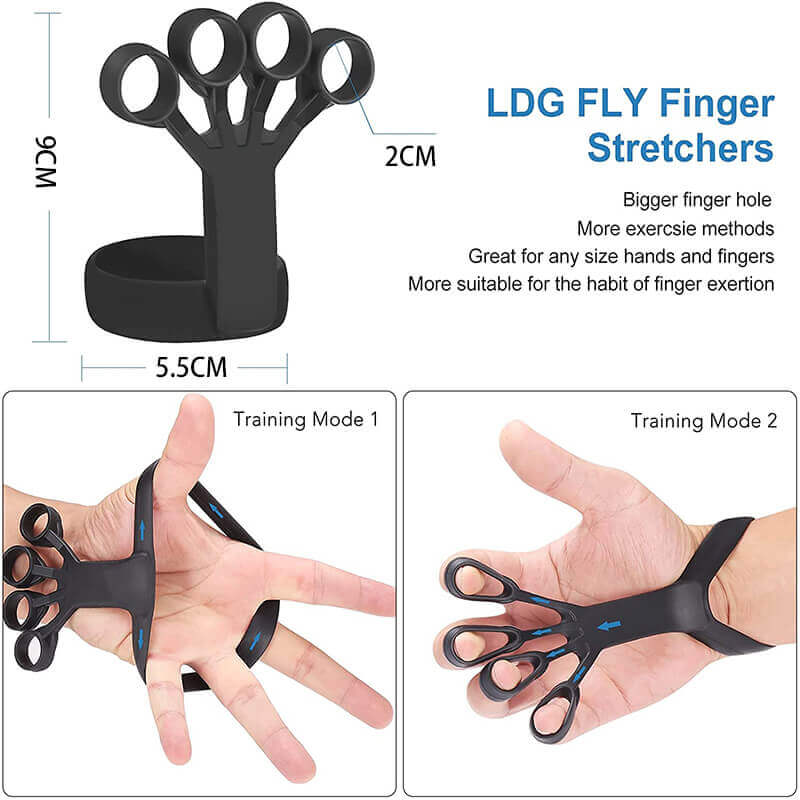 Portholic silicone finger strengther & stretcher, training mode and sizes