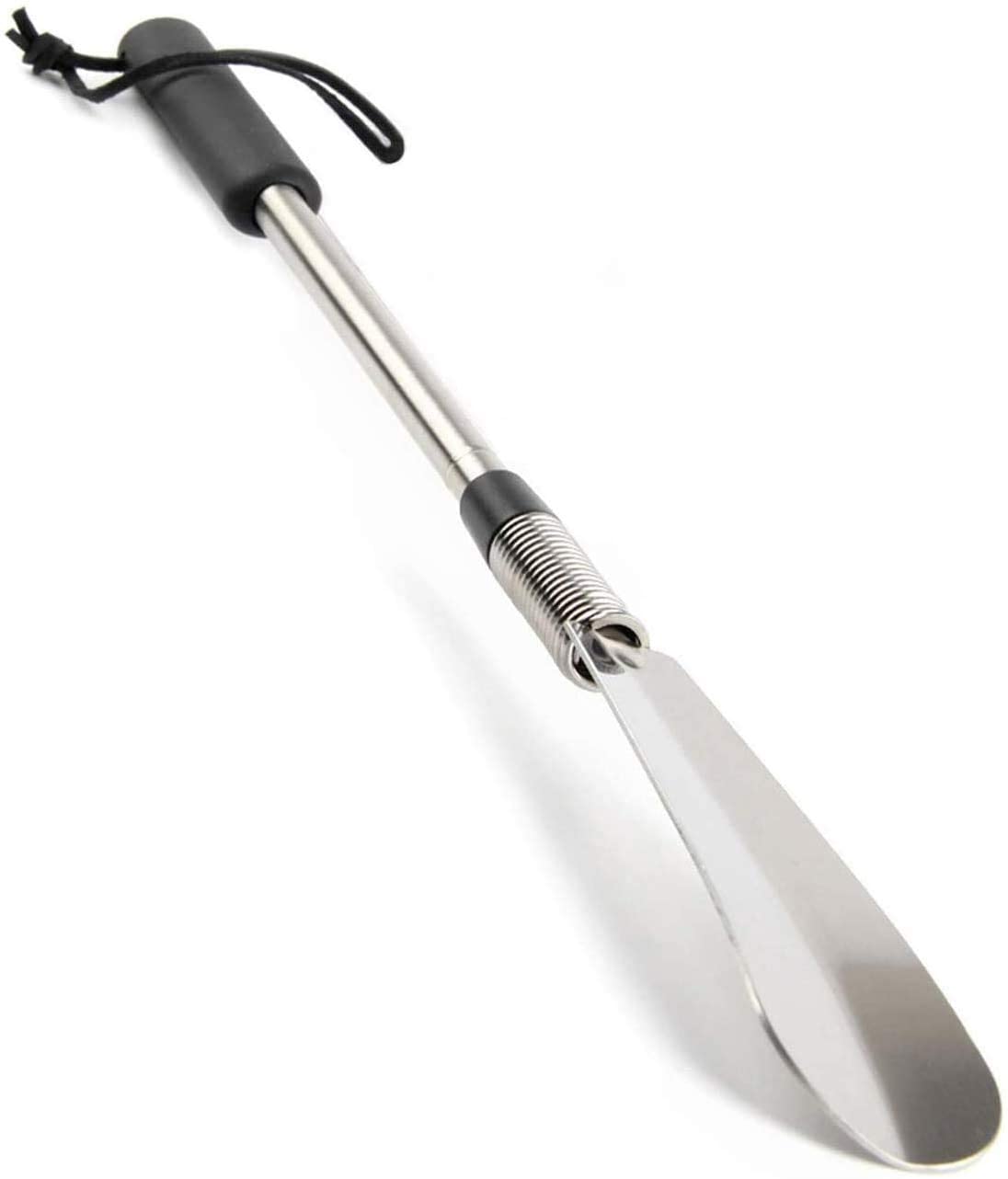 Premium Long Handled Shoe Horn with Telescopic Stainless Steel Expander, product demo