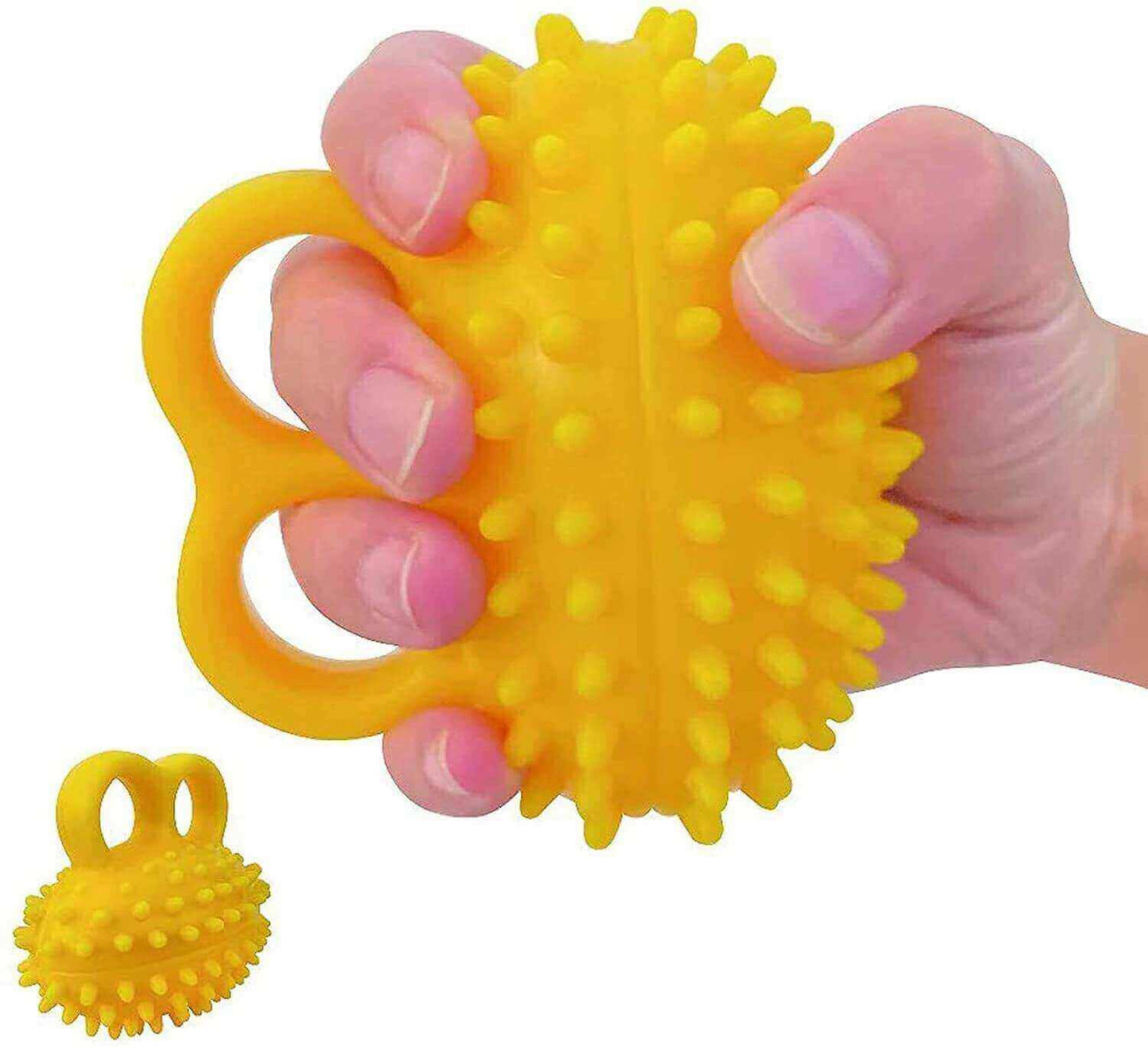 Spiky massage ball for hand and finger exercises, feature image