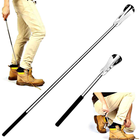 Telescopic Shoe Horn by Fanwer with Extendable Stainless Steel Handle, feature image