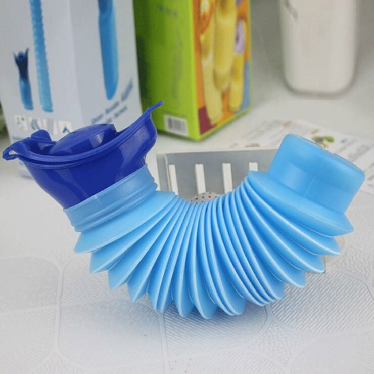 Uriwell unisex portable urinal, retractable and telescopic body