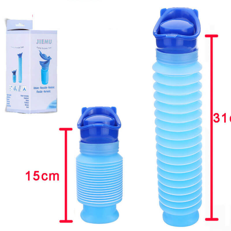 Uriwell unisex portable urinal, size comparison