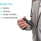 button aid for dressing, button helper with zipper hook, targeted user