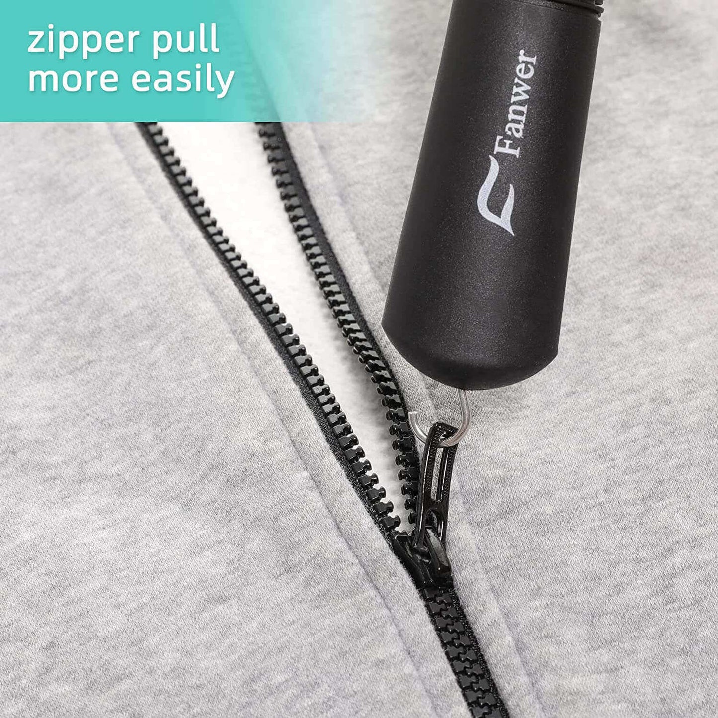 button aid for dressing, button helper with zipper hook, the zipper hook