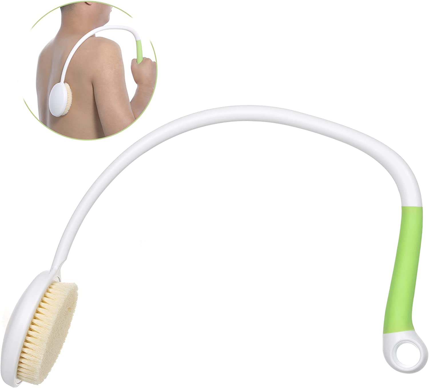 fanwer long-handle curved bath brush for back scrub, feature image