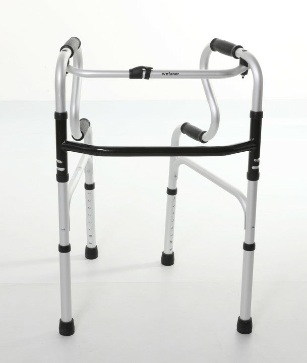 Wefaner Folding Walker with Wheels,Stand-Up Aid,Portable,Lightweight