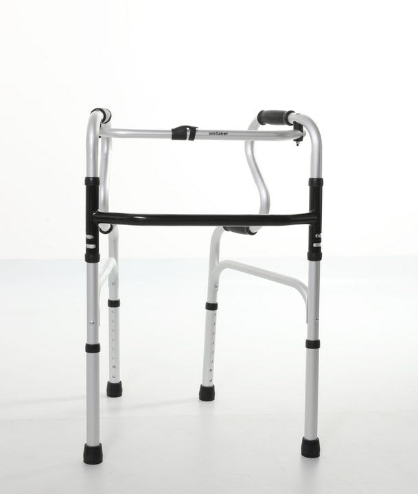 Wefaner Folding Walker with Wheels,Stand-Up Aid,Portable,Lightweight