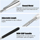 long shoe horn with adjustable handle, metal shoe horn for boots&shoes， product specification