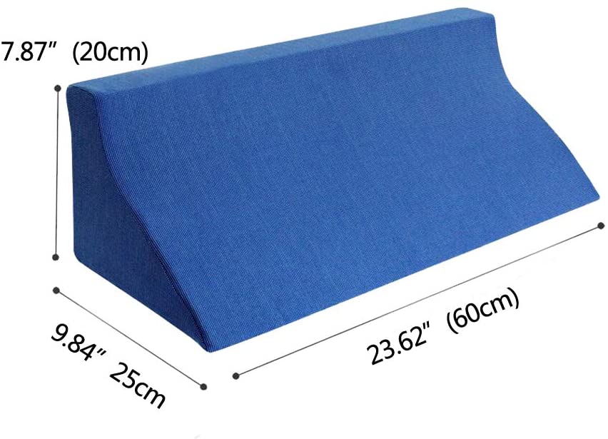 sleeping bedwedge pillow for daybed sleep, sleep apnea, snoring, or side sleep, front image