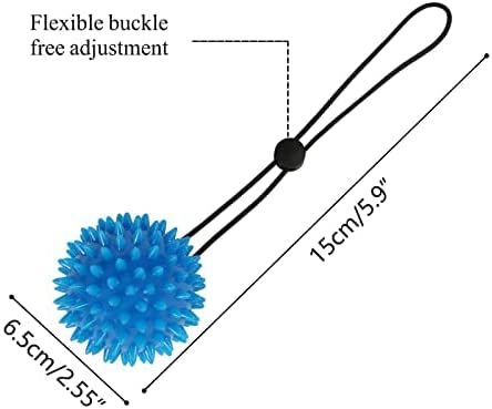 spiky sensory ball on an adjustable string, size